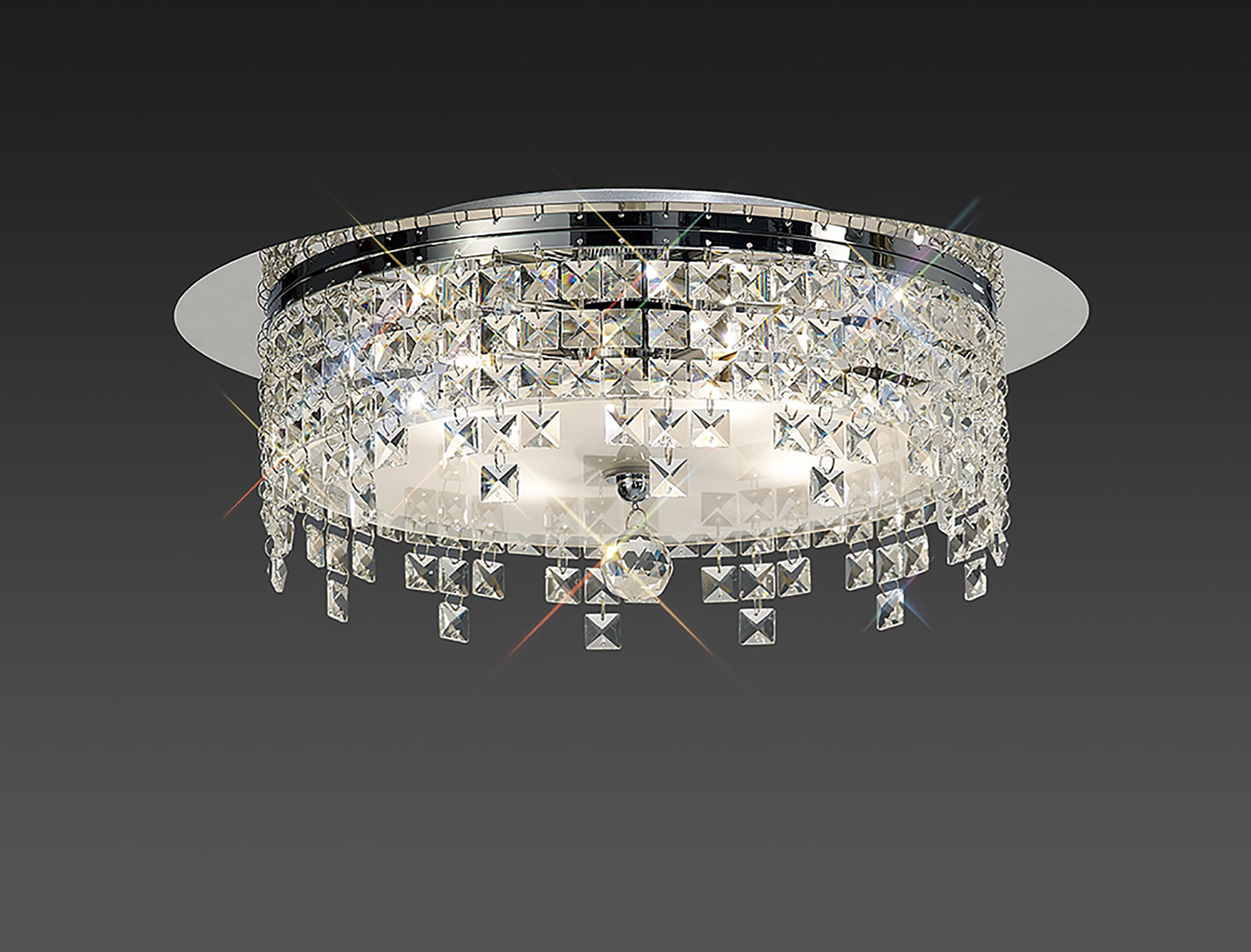 IL30263  Esta Crystal  Flush Ceiling 6 Light